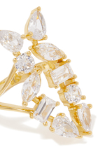 Open Gold-plated & Cubic Zirconia Ring